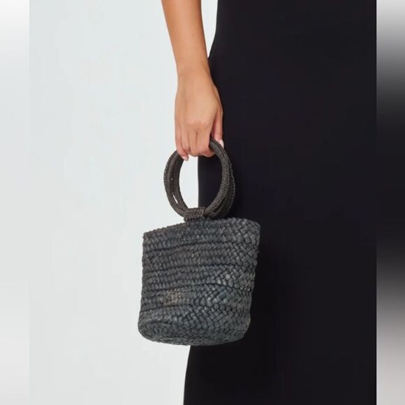 l*space Handbags - L Space Black Bella straw bag